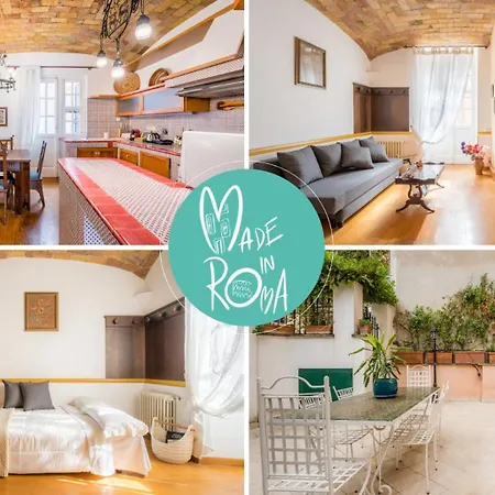 Apartment The British Corner, Cozy Loft With Garden 10 Min From Center Rome